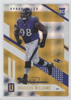 2017 Panini Unparalleled Yellow /199 Brandon Williams #36 Rookie RC - Image 1 of 2