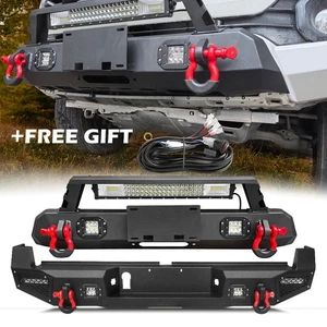 For Toyota Tacoma 2016-2022 Front or Rear Bumper Guard w/LED Lights &D-rings - Foto 1 di 25