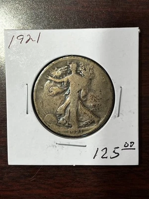 1921 Walking Liberty Silver Half Dollar - Image 1 of 2