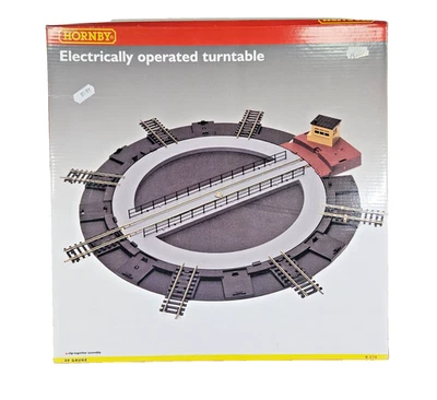 Hornby OO Gauge Motorised Electric Operated Turntable Scale 1:76 R070 Boxed. - Image 1 of 4