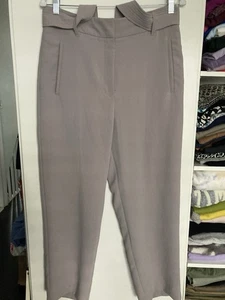 Aritzia Wilfred Damen hoch tailliert Gürtel Krepp Hose Dusty Purple Größe 10 - Bild 1 von 9