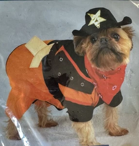 Happy Tails Cowboy Dog Costume by Casual Canine New Halloween XS New - Picture 1 of 5