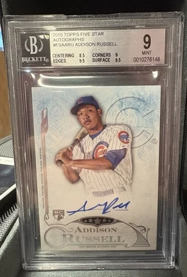 2015 Topps Five Star Autographs Addison Russell #FSA-ARU - Image 1 of 2
