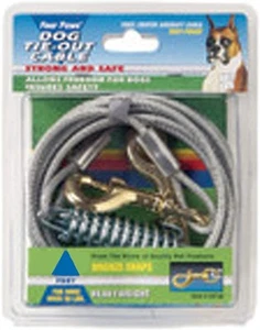 Vier Pfoten schweres Hunde-Bindkabel silber 1ea/30 ft - Bild 1 von 3