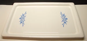 Vintage Corning Ware Broil Bake Tray P-35-B Blue Cornflower 16" x 10 1/4" - Picture 1 of 4