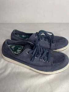 Scarpe LL Bean uomo taglia 9,5M blu stringate casual in tela sneakers Campside 505885 - Foto 1 di 6