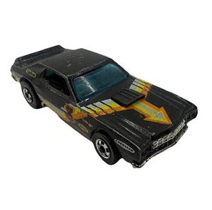 Vintage 1974 Hot Wheels FORD TORINO Flying Colors Blackwalls Black Stocker #3 - Bild 1 von 7