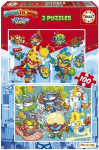 NUEVO Rompecabezas Educa 2x100 Piezas 6+ Edades Super Things - Imagen 1 de 2