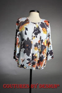 St John Knits Modern Floral Welt Knit 2 piece Sweater Set X-Lg Julep NWT $1390 - Picture 1 of 5
