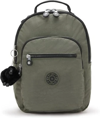 Kipling Seoul S Backpack, Green Moss, 14L, Laptop Sleeve, Water Repellent NWT - Image 1 of 4
