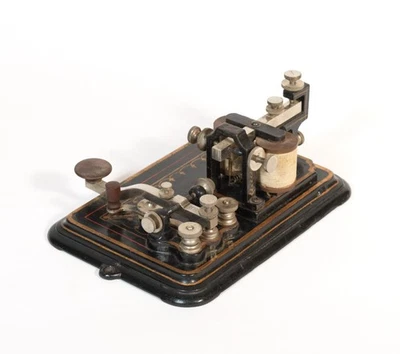 Mint 1880's Lewis Private Line Telegraph Key & Sounder * Western Electric Co. - Image 1 of 4