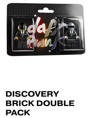 Daft Punk The Canvas Don Discovery Brick Double Pack Minifigures (IN-HAND READY) - Image 1 of 2