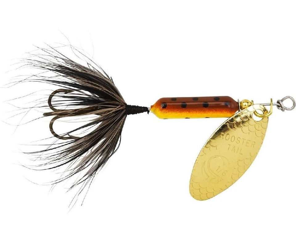 Worden's Yakima Bait Rooster Tail Brown Trout Fishing Spinner Choice of size - Image 1 of 1