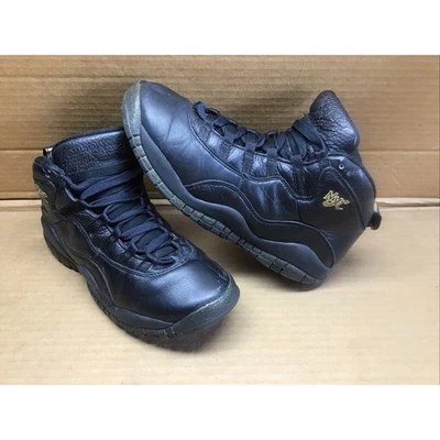 Nike Air Jordan 1 Mid City Collection NYC 2015 negro/dorado 7 años mujer 8,5 original Foto 1 de 4