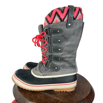 Sorel Botas Mujer 8 Joan of Arctic Tejido Premium II Gris Rosa Impermeables Invierno Foto 1 de 4