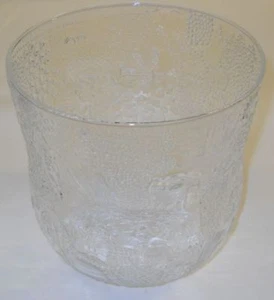 Oiva Toikka Iittala Fauna Enorme Grande Vintage Cuenco Transparente Nuutajarvi Finlandia  - Imagen 1 de 1