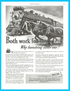 1938 American Railroads treno STAMPA AD locomotiva a cavallo Washington D.C. - Foto 1 di 4