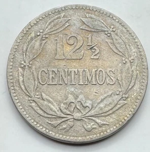 1929 Venezuela 12 1/2 Centimos - 800,000 Minted - Venezuelan Coin- Free Shipping - Picture 1 of 4