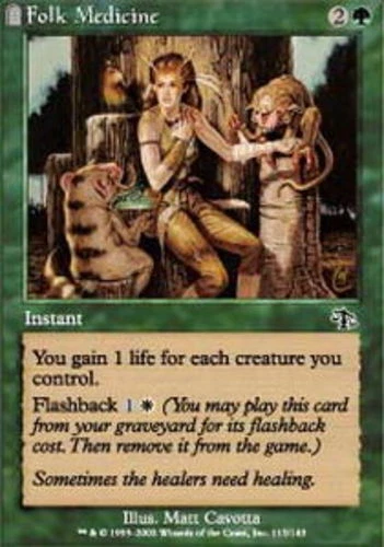 Folk Medicine - Foil ~ Moderately Played Judgment MTG Magic UltimateMTG Green Ca - Image 1 of 1