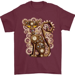 Camiseta Steampunk Cat para hombre 100 % algodón - Imagen 1 de 107