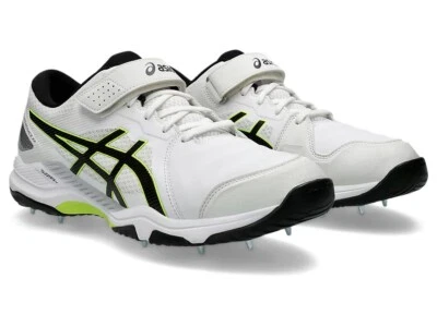 2025 Asics Unisex Speed Menace FF White Black Bowling Cricket Shoes - Free P&P - Image 1 of 4