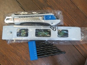 LOTE DE 3 HERRAMIENTAS DE CANTIDAD - Nivel HART, CUCHILLO, BROCAS - LAS TRES NUEVAS FUERA DE CAJA - Imagen 1 de 5