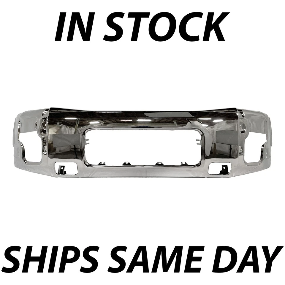NEW Chrome Steel - Front Bumper Face Bar Replacement for 2004-2015 Nissan Titan - Imagem 1 de 4