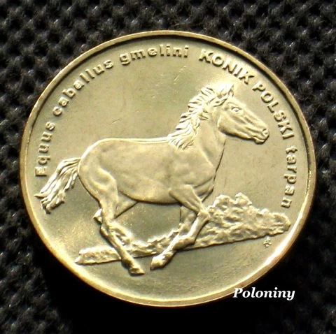 COMMEMORATIVE COIN OF POLAND - ANIMALS OF THE WORLD HORSE - KONIK TARPAN (MINT) Cover