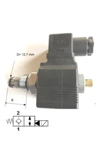 Hydraulikventil / 2/2-Wege - Sitzventil 12 Volt /3/4 UNF zentrie d= 12,7 mm - Bild 1 von 2