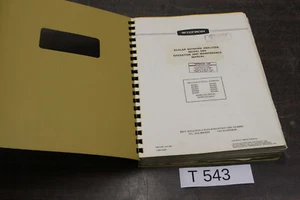 MANUAL WILTRON 560 SCALAR NETWORK ANALYZER OPERATION & MAINTENANCE MANUAL # T543 - Picture 1 of 3