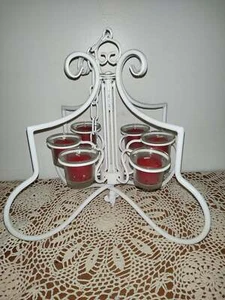Shabby Votive Chandelair - Picture 1 of 2