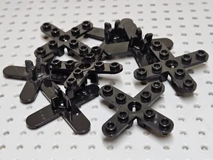 Lego Rotor 4 Blade 5x5 Rounded Ends [2479] Black x8 - Picture 1 of 7