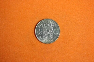 1942 S Netherland East Indies 1/10 Gulden Silver Coin #M17032 - Picture 1 of 2