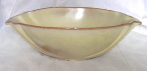 Vintage FRANKOMA Pottery-Prairie Green #201-9.5"x6" Oval-Serving BOWL-Fruit/ Veg - Picture 1 of 3