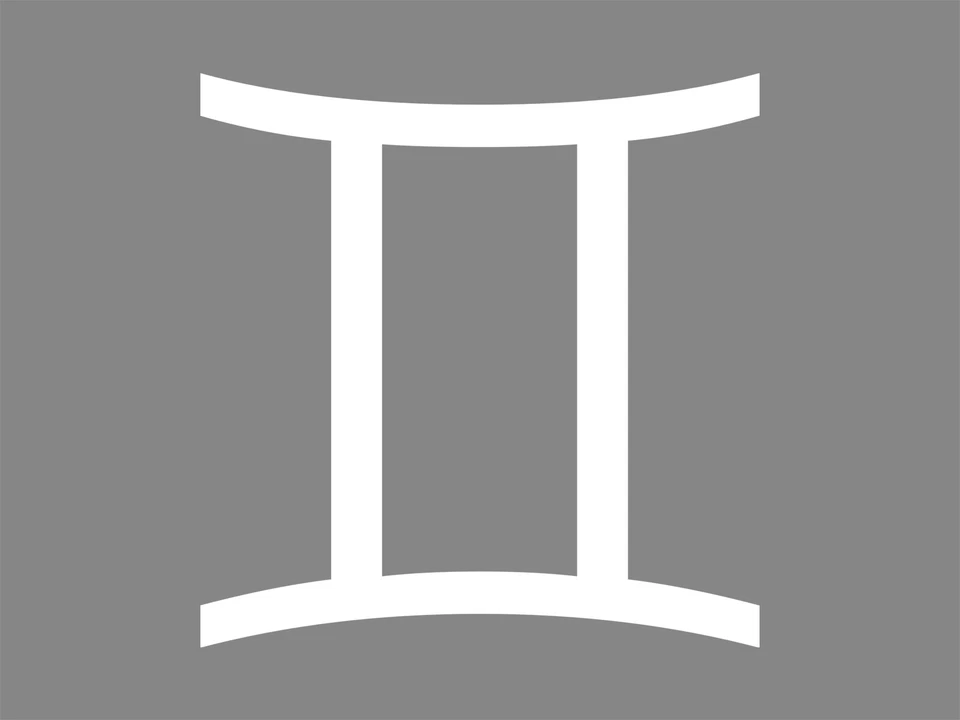 Gemini Zodiac Astrology Vinyl Decal Outdoor Waterproof Car Sticker Foto 1 de 1