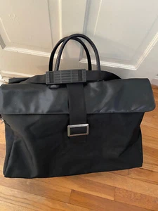 Lollipops Paris Large Black Valise Tote Overnight Luggage Bag - Picture 1 of 11