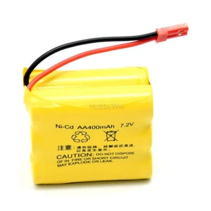 1Pack 7,2V 400mAh NiCD Akku JST Stecker für RC Racing Buggy Auto LKW Speedboat - Bild 1 von 9