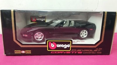 AUTOMODELLO SC.1:18 BURAGO CHEVROLETTE CORVETTE CONVERTIBLE (1998) RIF. 3076 - Immagine 1 di 4