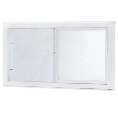 31.75 in. x 13.75 in. Left-Hand Single Sliding Vinyl Window with Dual Pane Glass - Image 1 of 4