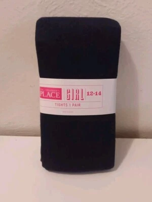The Childrens Place Dark Blue Tights 1 Pair Girl's Size 12-14 New  - Image 1 of 4