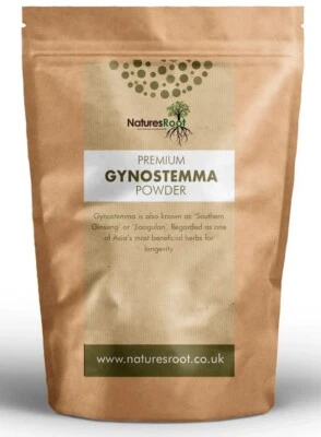 NATURES ROOT Polvere di foglie di Jiaogulan biologica - Tè Gynostemma premium per birra naturale alle erbe