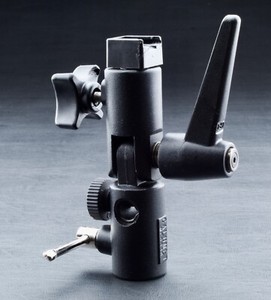 Calumet MF6830 Flash Shoe Adapter Swivel Light Stand Umbrella Holder Bracket