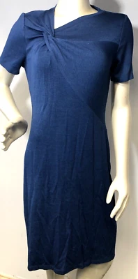 Elie Tahari Deidra Dress NWT $248  Short Sleeve Blue M - Image 1 of 4
