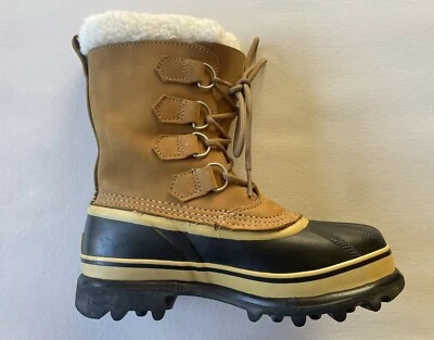 Sorel Snow Boots Caribou Women’s Sz 6 Handcrafted Waterproof Natural Rubber Sole - Image 1 of 4