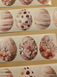 16 EASTER STICKERS/BEAUTIFUL EASTER EGG STICKERS/SPRING STICKERS/EGG STICKERS - Picture 1 of 3