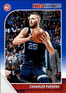 2019-20 Panini Hoops Blue #94 Chandler Parsons Atlanta Hawks