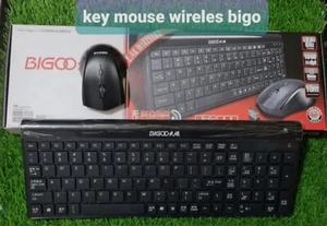 Wireless Keyboard & Mouse everyday tasks games entertainment gift BIGoo 2.4G NEW - Picture 1 of 1
