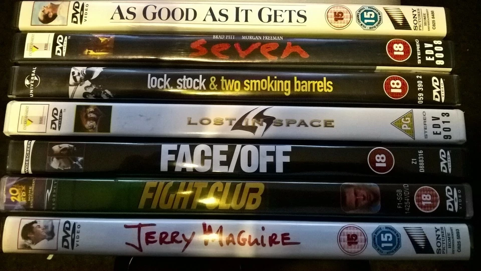 Various 90's Films DVD's - Fight Club, Seven, Casino, Batman, Apollo 13,  - Image 1 of 1