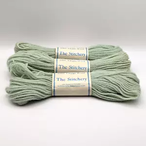 Tapestry Yarn 3 Skeins 100% Virgin Wool THE STITCHERY #1707 Blue 40 Yds Ea VTG - Picture 1 of 7