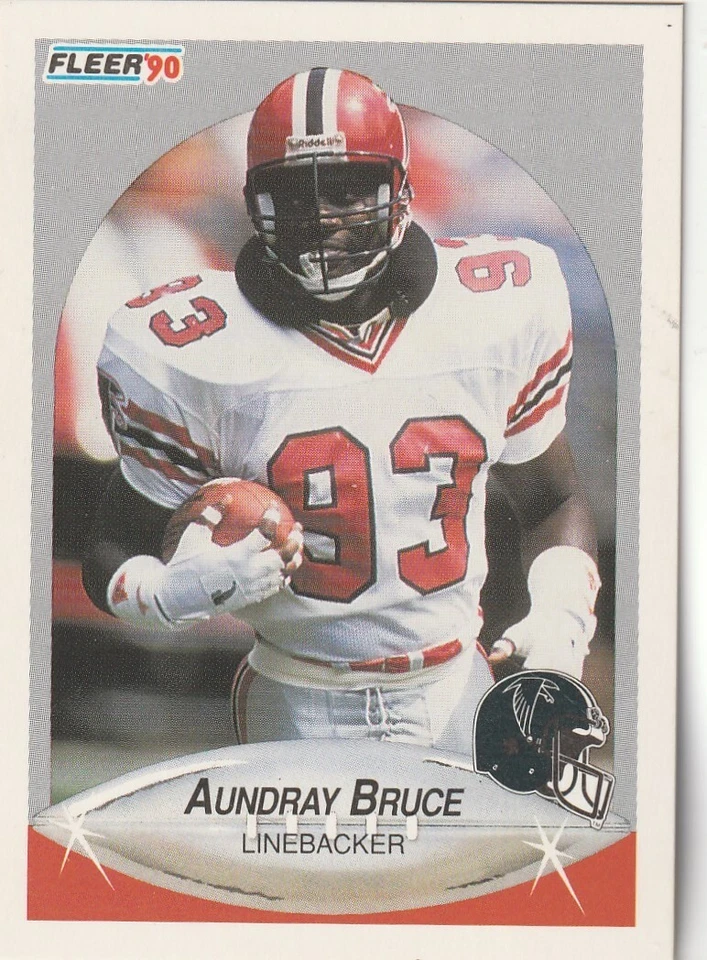 FREE SHIPPING-MINT-1990 Fleer Aundray Bruce #371 FALCONS - Image 1 of 1